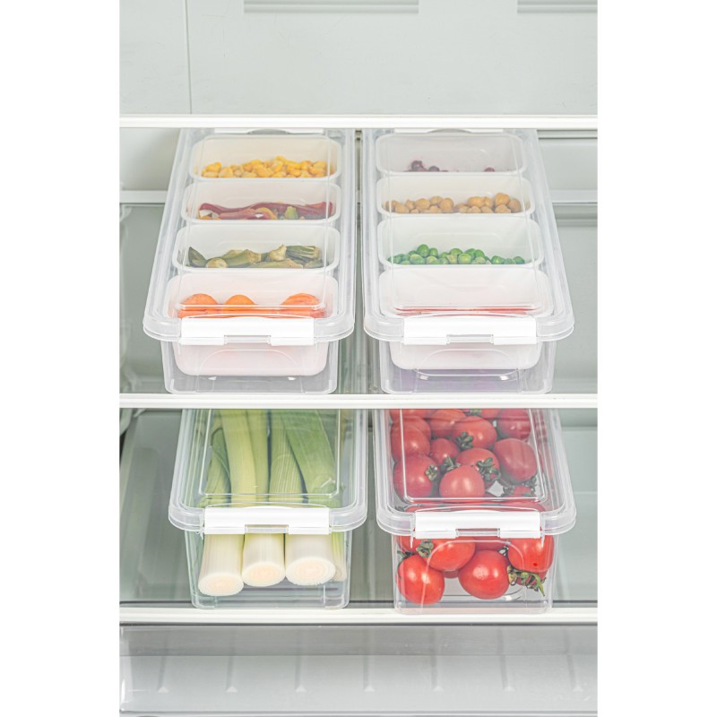 Hermia Storage Box Set (4 Pieces) 4Lukutu3 - Transparent Transparent