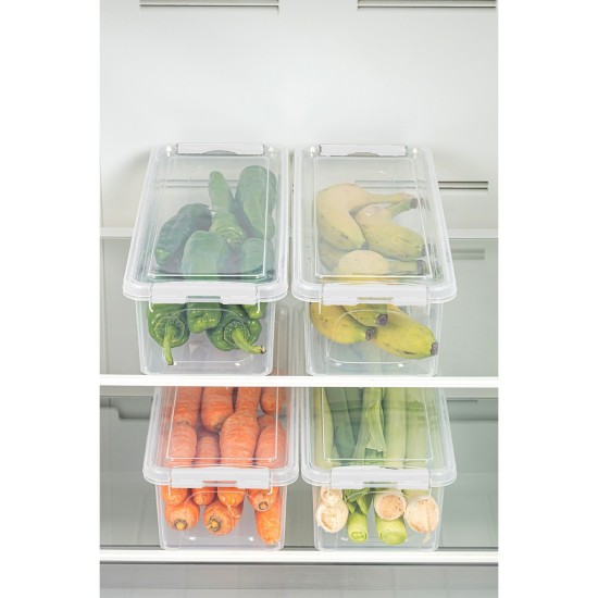 Hermia Storage Box Set (4 Pieces) 4Lukutu7 - Transparent Transparent