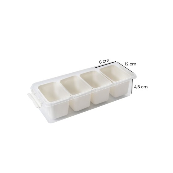 Storage Box Set (4 Pieces) 4Lukutu10 - Transparent Transparent