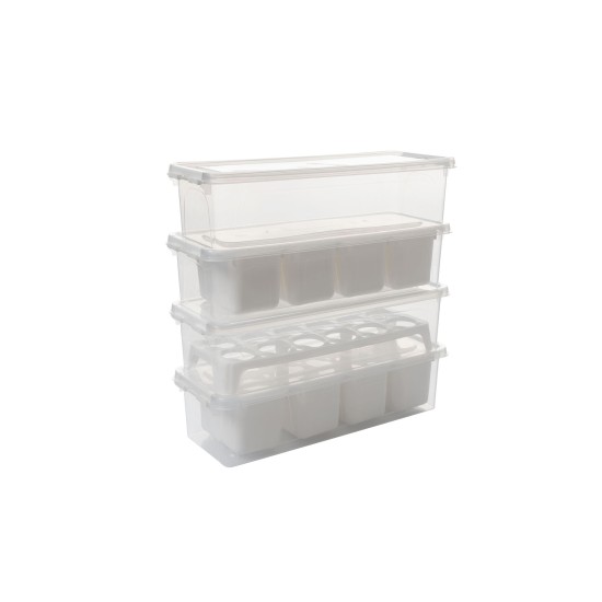 Storage Box Set (4 Pieces) 4Lukutu10 - Transparent Transparent