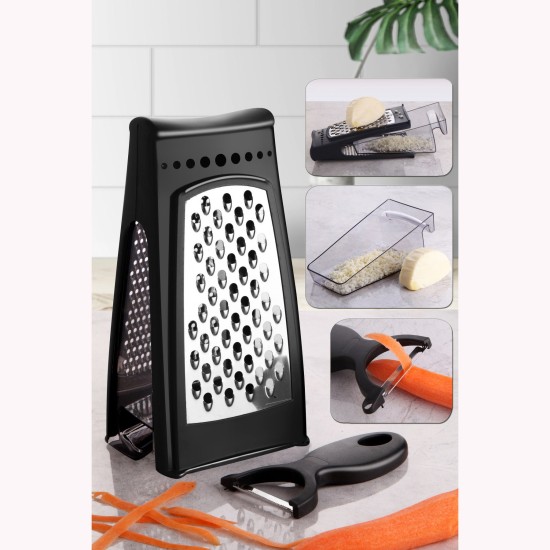Grater & Peeler Set (2 Pieces) Pdm08627Syck Black Grater & Peeler Set (2 Pieces) Pdm08627Syck Black