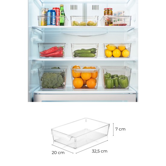 Hermia Fridge Organizer Set (3 Pieces) 726 Transparent