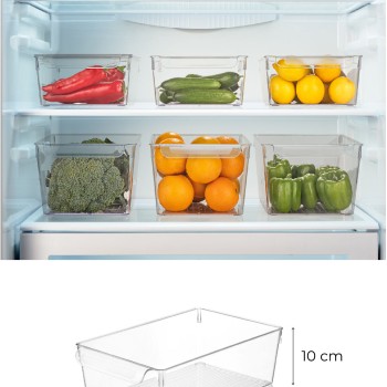 Fridge Organizer Set (3 Pieces) 727 Transparent