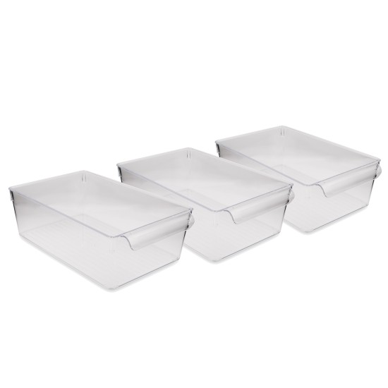 Fridge Organizer Set (3 Pieces) 727 Transparent Hermia Fridge Organizer Set (3 Pieces) 727 Transparent
