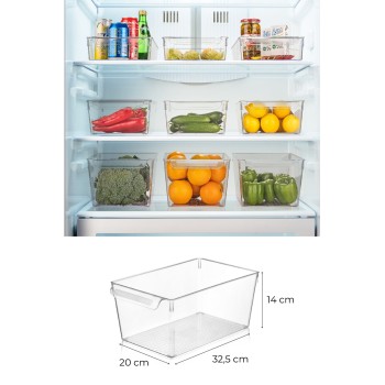 Fridge Organizer Set (3 Pieces) 728 Transparent