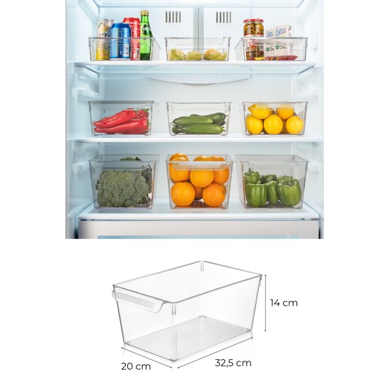 Fridge Organizer Set (3 Pieces) 728 Transparent Hermia Fridge Organizer Set (3 Pieces) 728 Transparent