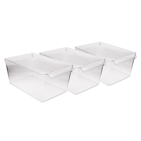 Fridge Organizer Set (3 Pieces) 728 Transparent Hermia Fridge Organizer Set (3 Pieces) 728 Transparent