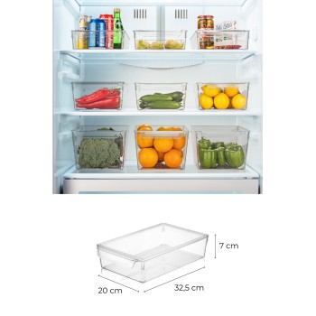 Fridge Organizer Set (3 Pieces) 729 Transparent