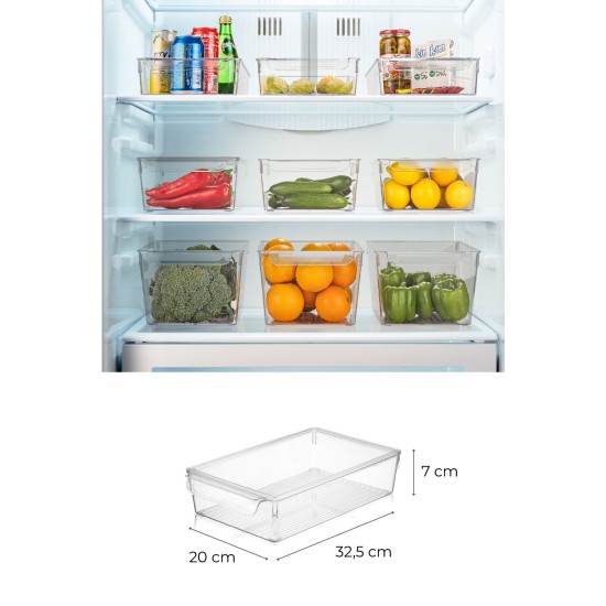 Fridge Organizer Set (3 Pieces) 729 Transparent Hermia Fridge Organizer Set (3 Pieces) 729 Transparent