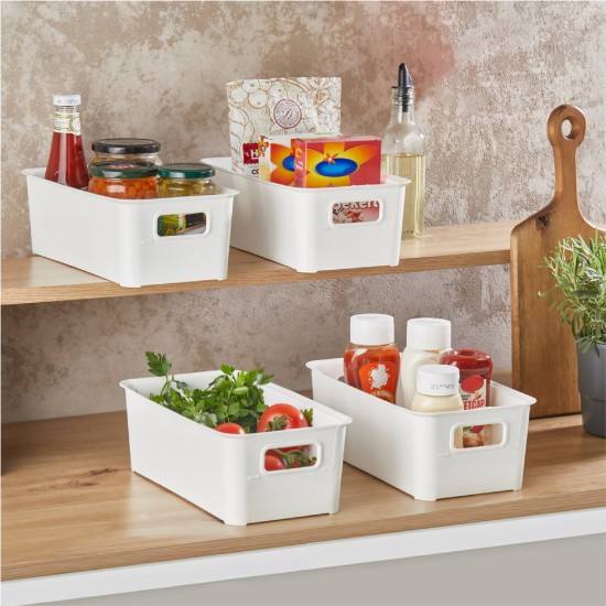Fridge Organizer Set (4 Pieces) Ss4Lubin - White White Fridge Organizer Set (4 Pieces) Ss4Lubin - White White