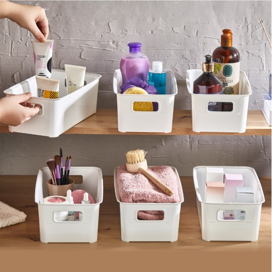 Fridge Organizer Set (6 Pieces) Ss6Libin - White White Fridge Organizer Set (6 Pieces) Ss6Libin - White White