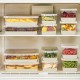 Fridge Organizer Set (12 Pieces) 4A4B4C - Grey Grey Fridge Organizer Set (12 Pieces) 4A4B4C - Grey Grey