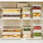 Fridge Organizer Set (12 Pieces) 4A4B4C - Grey Grey