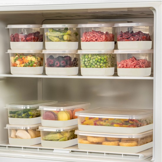 Fridge Organizer Set (14 Pieces) 8A4B2C - Grey Grey Fridge Organizer Set (14 Pieces) 8A4B2C - Grey Grey
