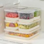 Fridge Organizer Set (7 Pieces) 4A2B1C - Grey Grey