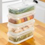 Fridge Organizer Set (4 Pieces) 4B - Grey Grey