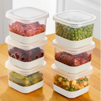 Fridge Organizer Set (6 Pieces) 6A - Grey Grey