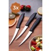 Hermia Knife Set (3 Pieces) Magic Black
Silver