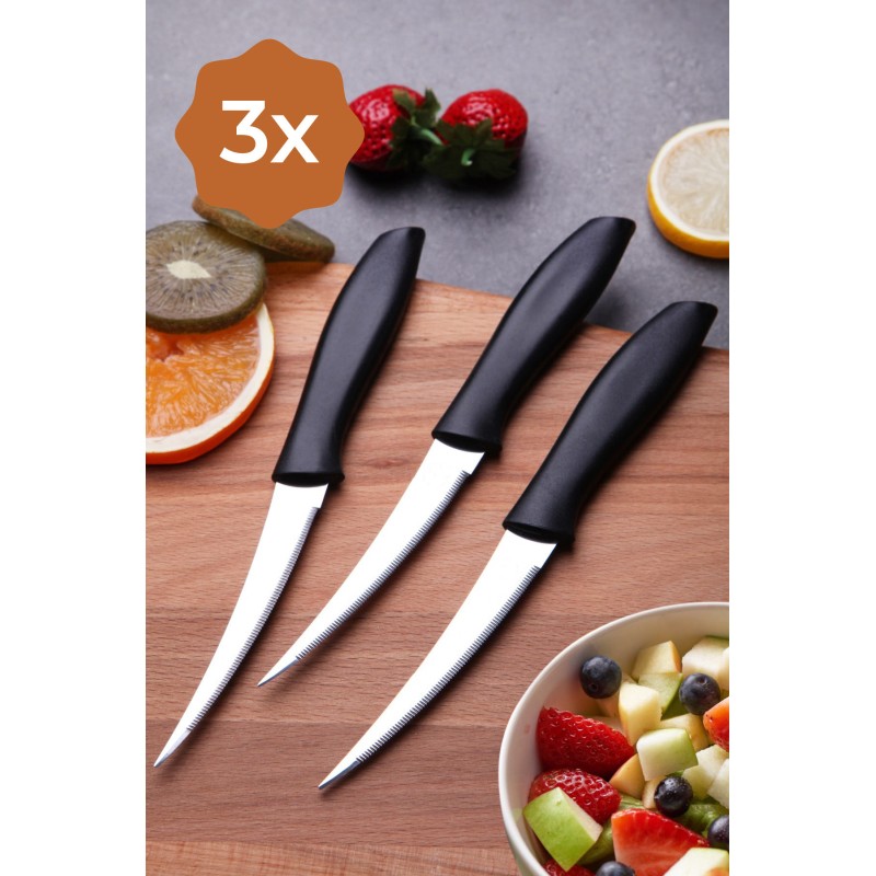 Hermia Knife Set (3 Pieces) Magic Black
Silver