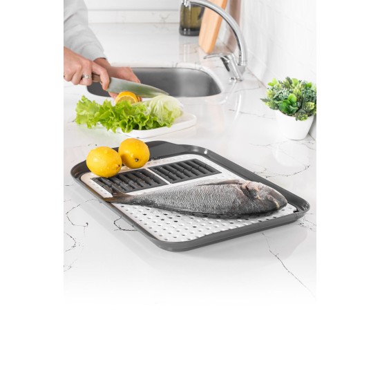 Hermia Dish Rack BNM-1213 Grey
White