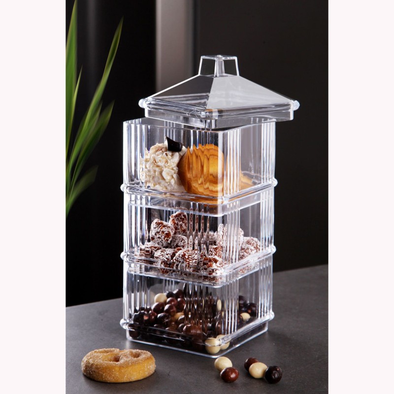 Hermia Storage Box Set (3 Pieces) Kareakrlk - 3 Transparent