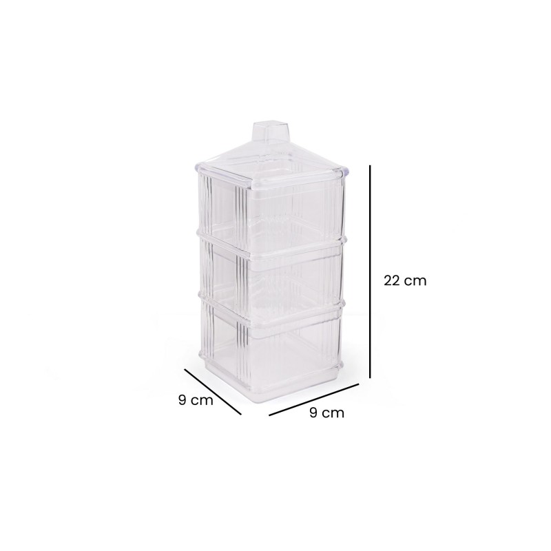 Hermia Storage Box Set (3 Pieces) Kareakrlk - 3 Transparent