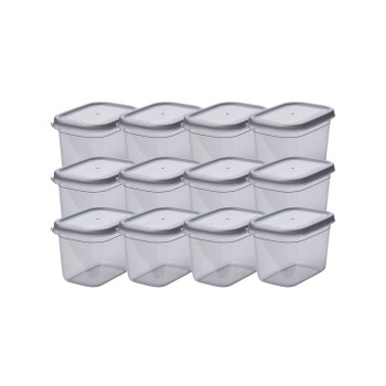 Storage Box Set (12 Pieces) BNMPEGYAR12-11 Anthracite
