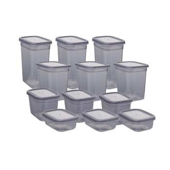 Storage Box Set (12 Pieces) BNMPEGYAR12-481115 Anthracite