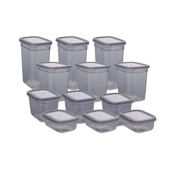Storage Box Set (12 Pieces) BNMPEGYAR12-481115 Anthracite Hermia Storage Box Set (12 Pieces) BNMPEGYAR12-481115 Anthracite