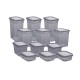 Storage Box Set (12 Pieces) BNMPEGYAR12-481115 Anthracite Hermia Storage Box Set (12 Pieces) BNMPEGYAR12-481115 Anthracite