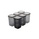 Hermia Storage Box Set (6 Pieces) BNMPEGYAS06-12 Anthracite