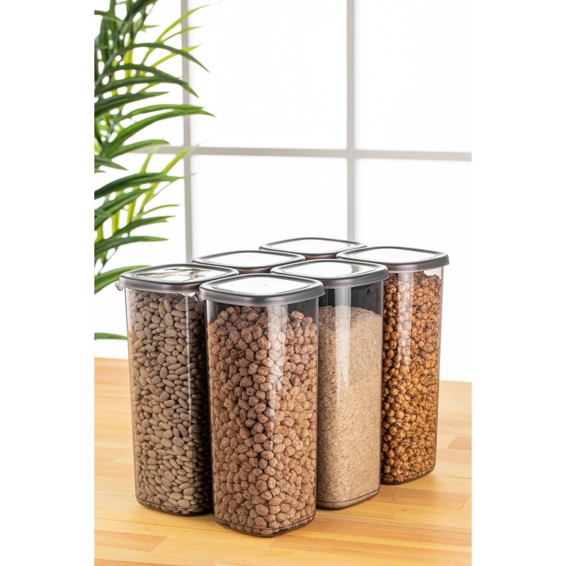 Storage Box Set (6 Pieces) BNMPEGYAS06-17 Anthracite