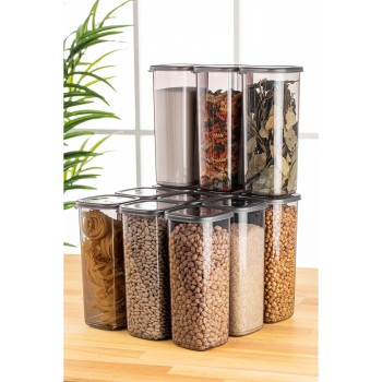 Storage Box Set (12 Pieces) BNMPEGYAS12-17 Anthracite