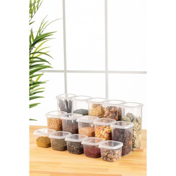 Storage Box Set (15 Pieces)  BNMPEGYWS15-51217 White