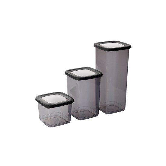 Hermia Storage Box Set (18 Pieces) BNMPOLYAS18-51217SRG Anthracite