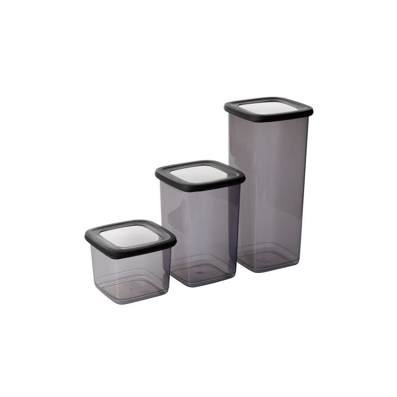 Hermia Storage Box Set (18 Pieces) BNMPOLYAS18-51217SRG Anthracite