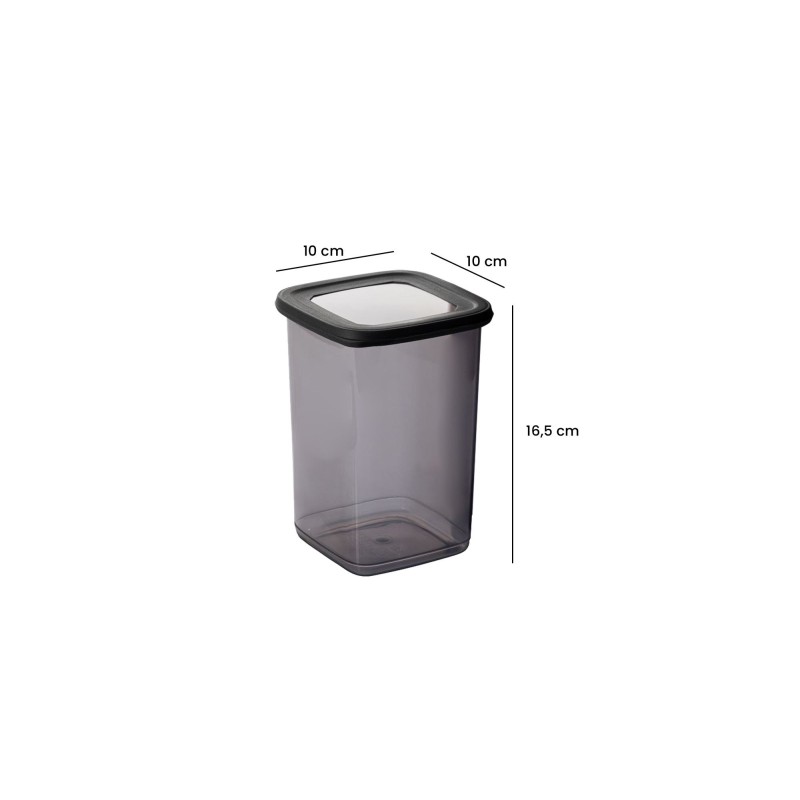 Hermia Storage Box Set (18 Pieces) BNMPOLYAS18-51217SRG Anthracite