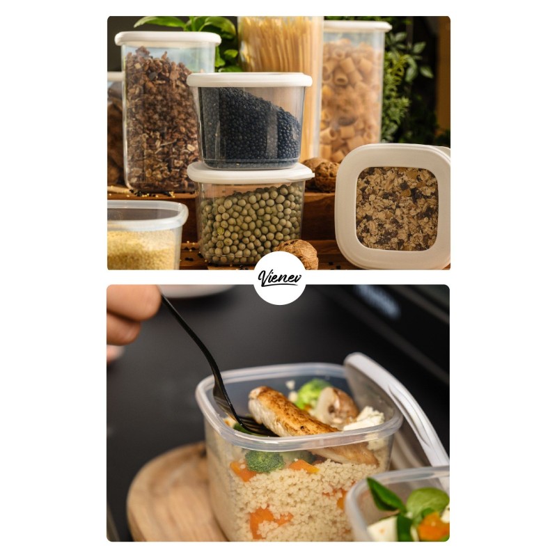 Hermia Storage Box Set (15 Pieces)  BNMPOLYWS15-51217 White