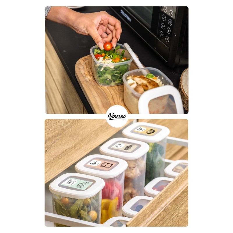 Hermia Storage Box Set (15 Pieces)  BNMPOLYWS15-51217 White