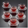 Tea Cup Set (12 Pieces) Ts3023Gcl - Transparent Transparent