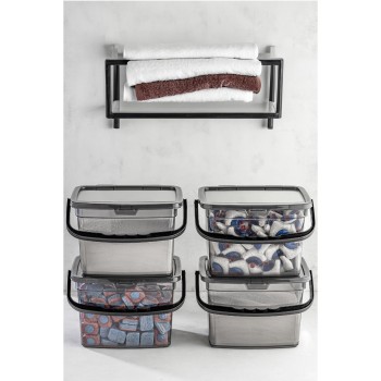 Storage Box Set (4 Pieces) KARE4LDTRJN4LU - Anthracite Anthracite