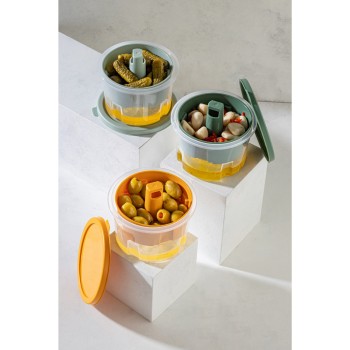 Storage Box Set (3 Pieces) SLMR3LUKRSK Multicolor