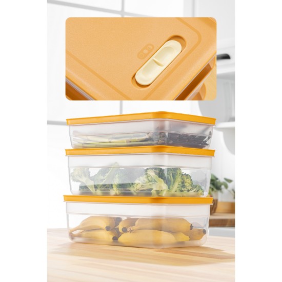 Storage Box Set (3 Pieces) HK3LU - Orange Orange Hermia Storage Box Set (3 Pieces) HK3LU - Orange Orange