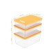 Storage Box Set (3 Pieces) HK3LU - Orange Orange Hermia Storage Box Set (3 Pieces) HK3LU - Orange Orange