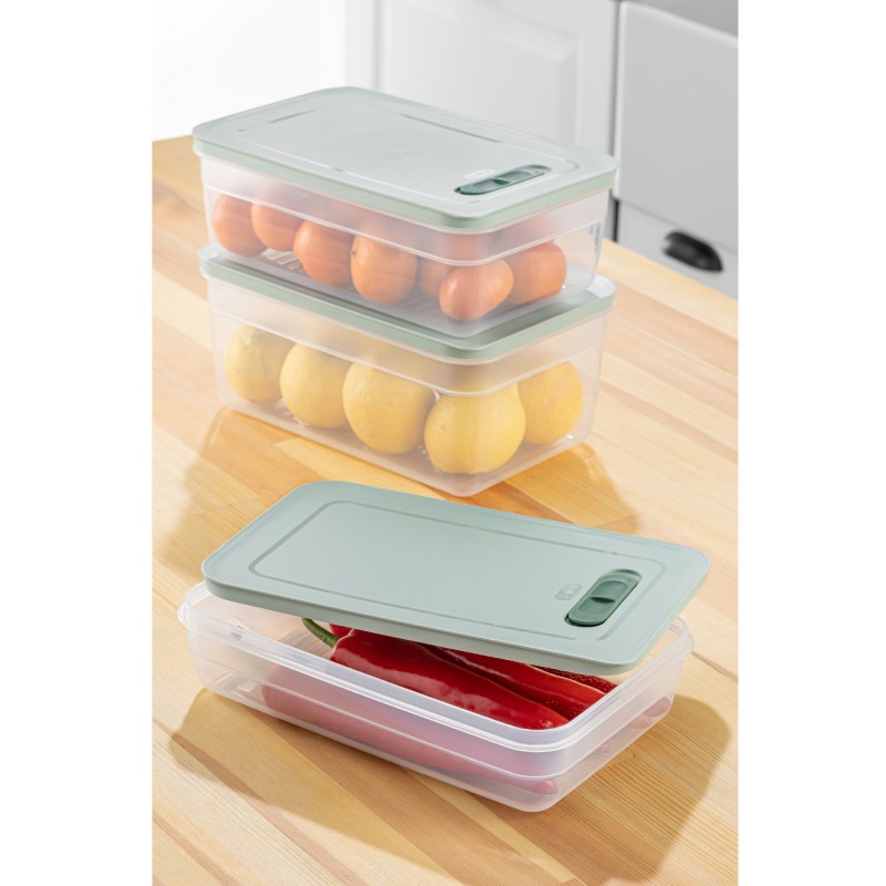 Hermia Storage Box Set (3 Pieces) HK3LU - Blue Blue