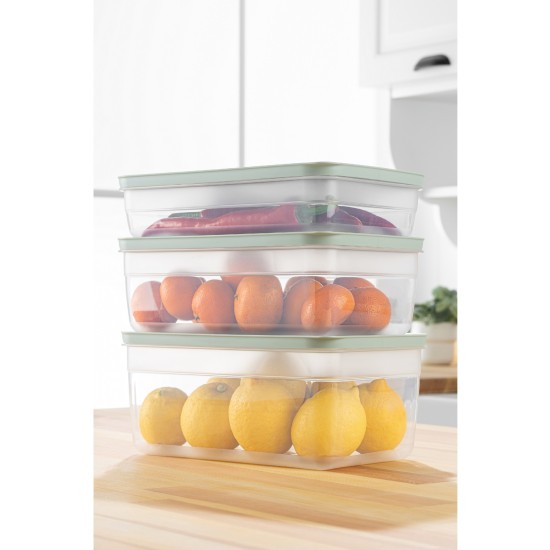 Hermia Storage Box Set (3 Pieces) HK3LU - Blue Blue