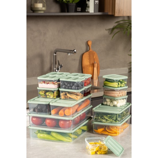 Storage Box Set (18 Pieces) YBLLA18LI - Mint Mint Storage Box Set (18 Pieces) YBLLA18LI - Mint Mint
