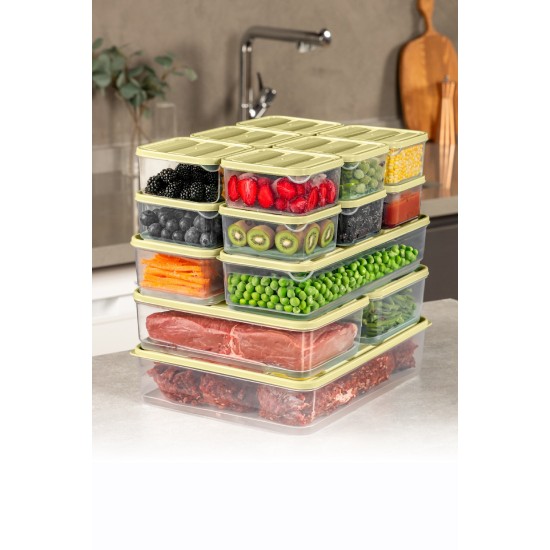 Storage Box Set (17 Pieces) YBLLA17LI - Yellow Yellow