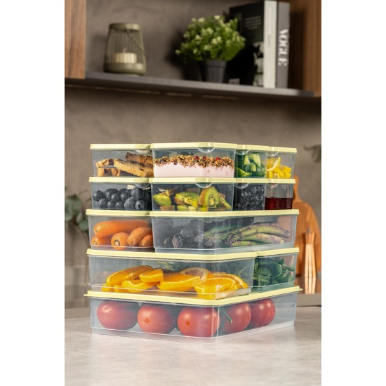 Storage Box Set (17 Pieces) YBLLA17LI - Yellow Yellow
