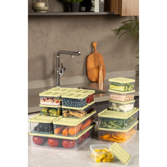 Storage Box Set (17 Pieces) YBLLA17LI - Yellow Yellow